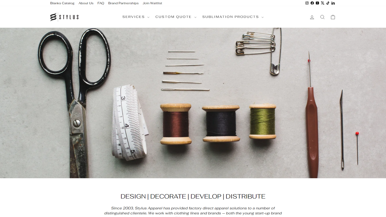Stylus Apparel fashion distributors USA
