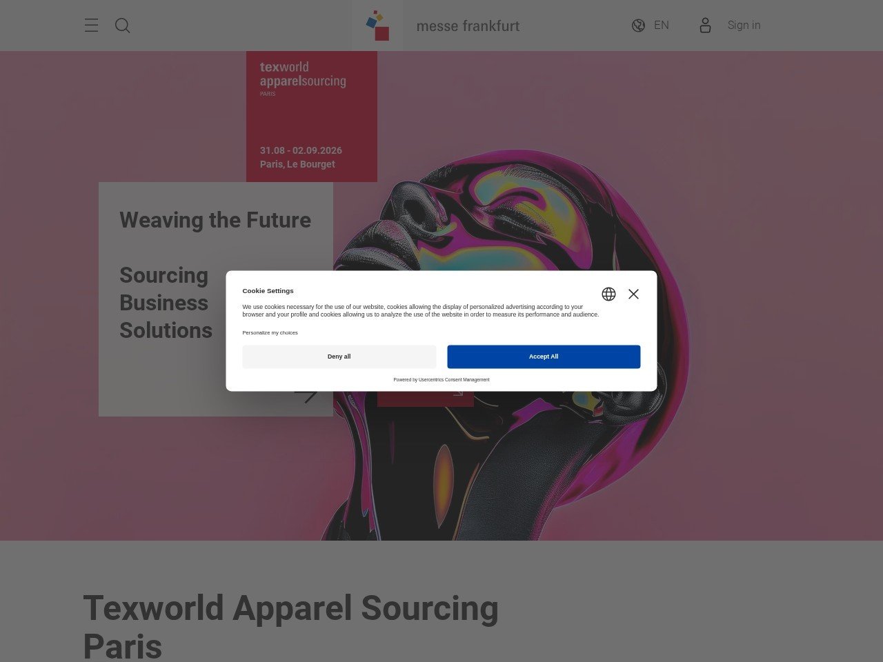 Texworld Apparel Sourcing Paris fashion showcases