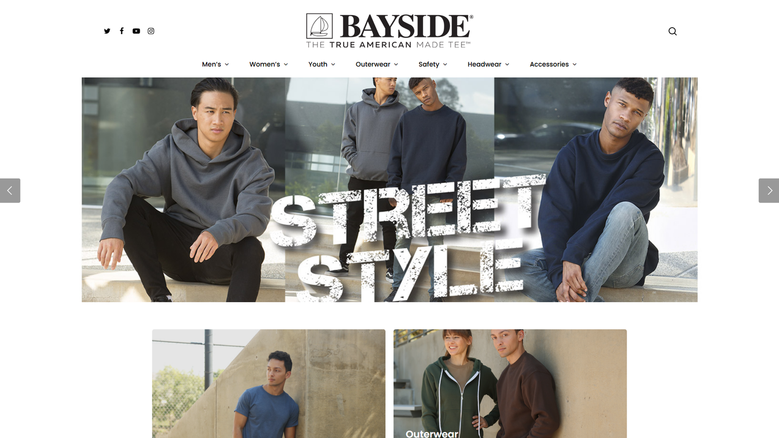 USA Bayside U.S. clothing manufacturers