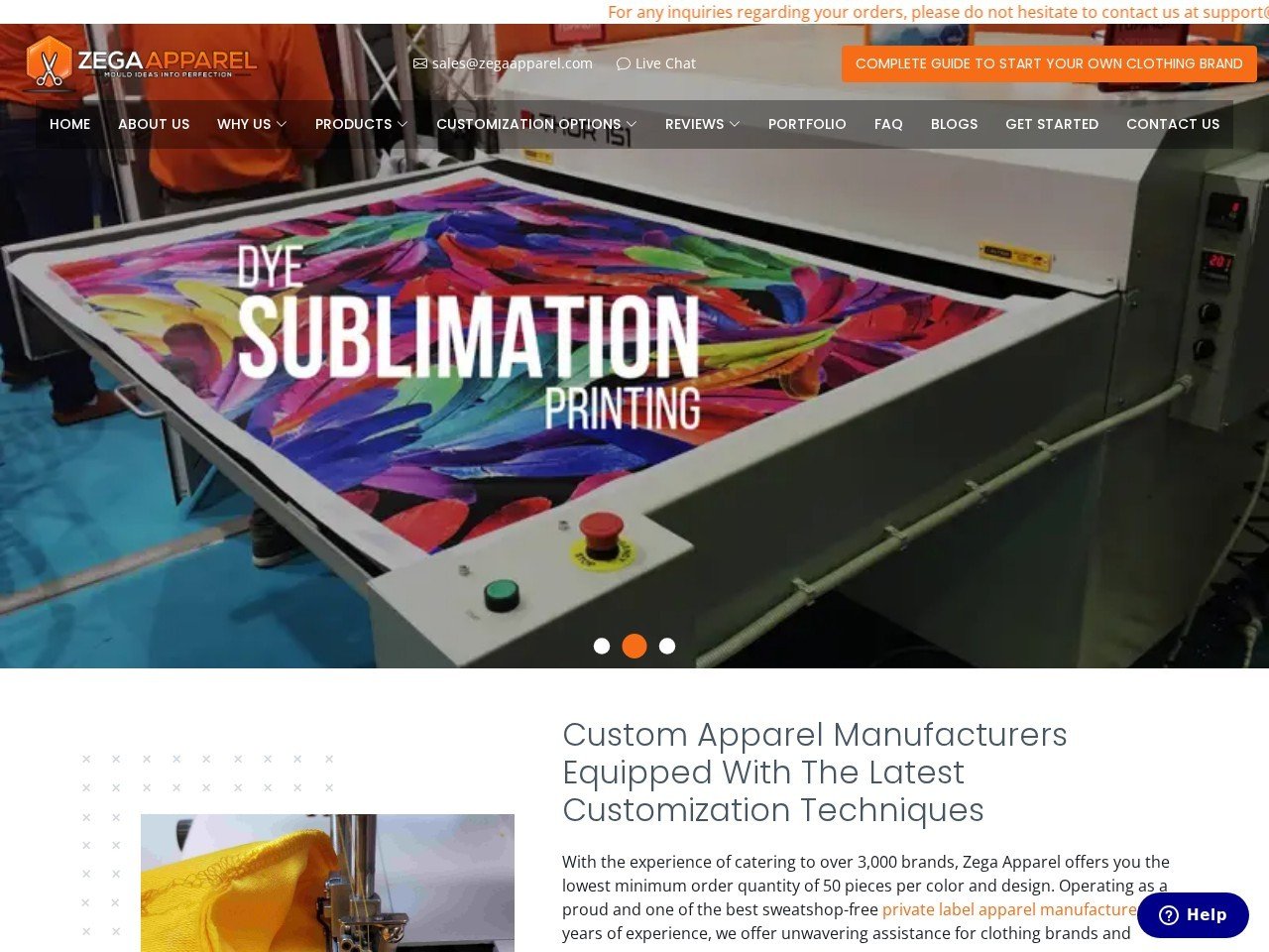 Inc. clothing suppliers USA