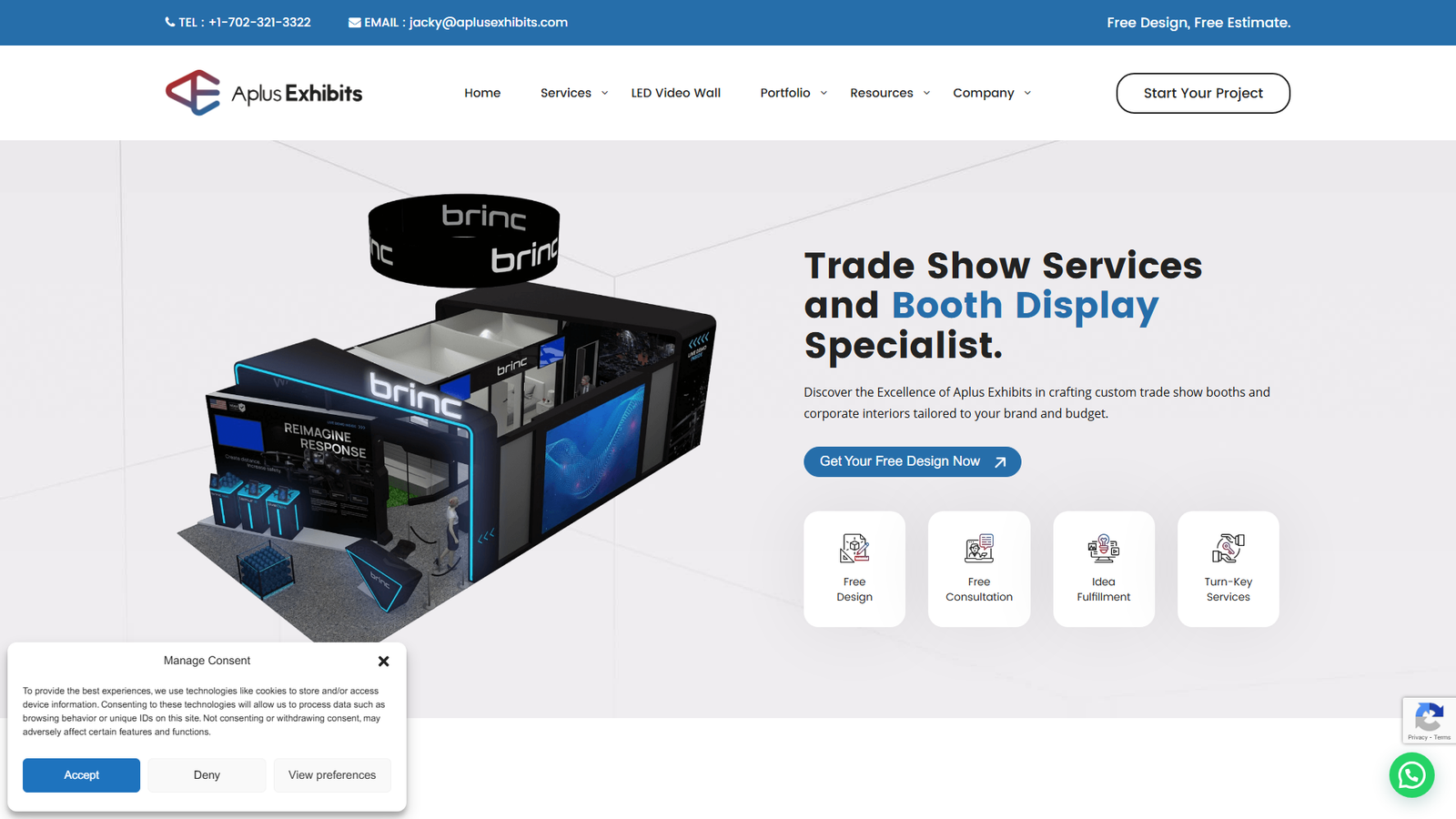 Aplus Exhibits display table fabric