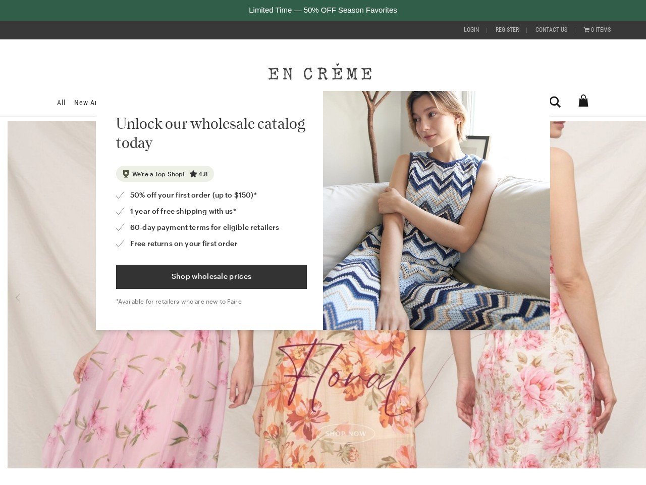 En Creme Wholesale boutique styles wholesale