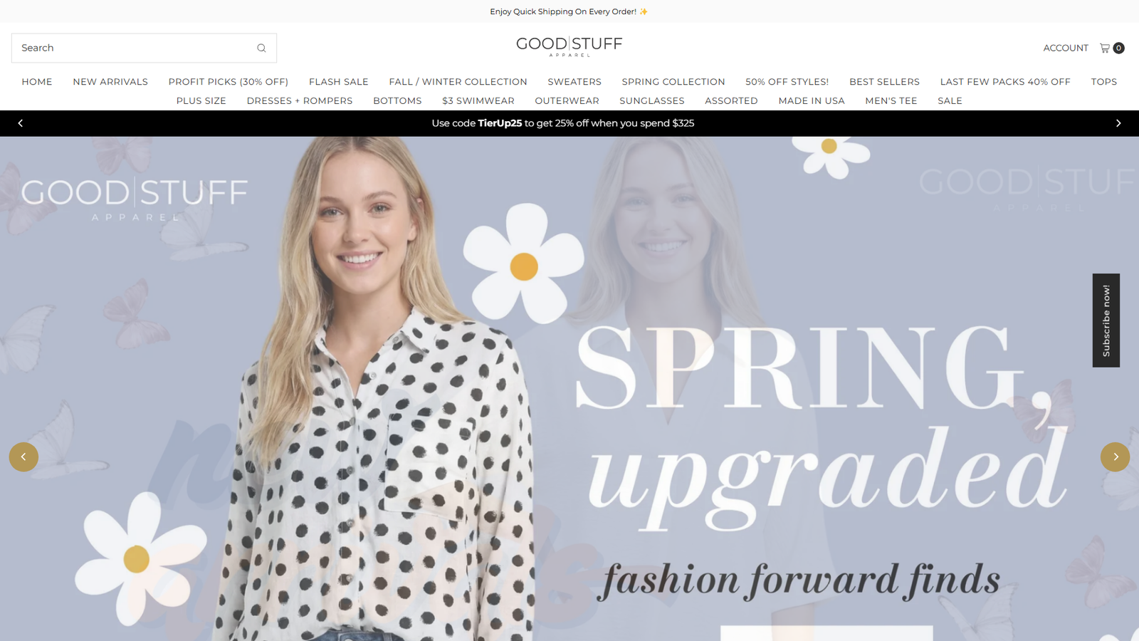 Good Stuff Apparel rose wholesale fashion