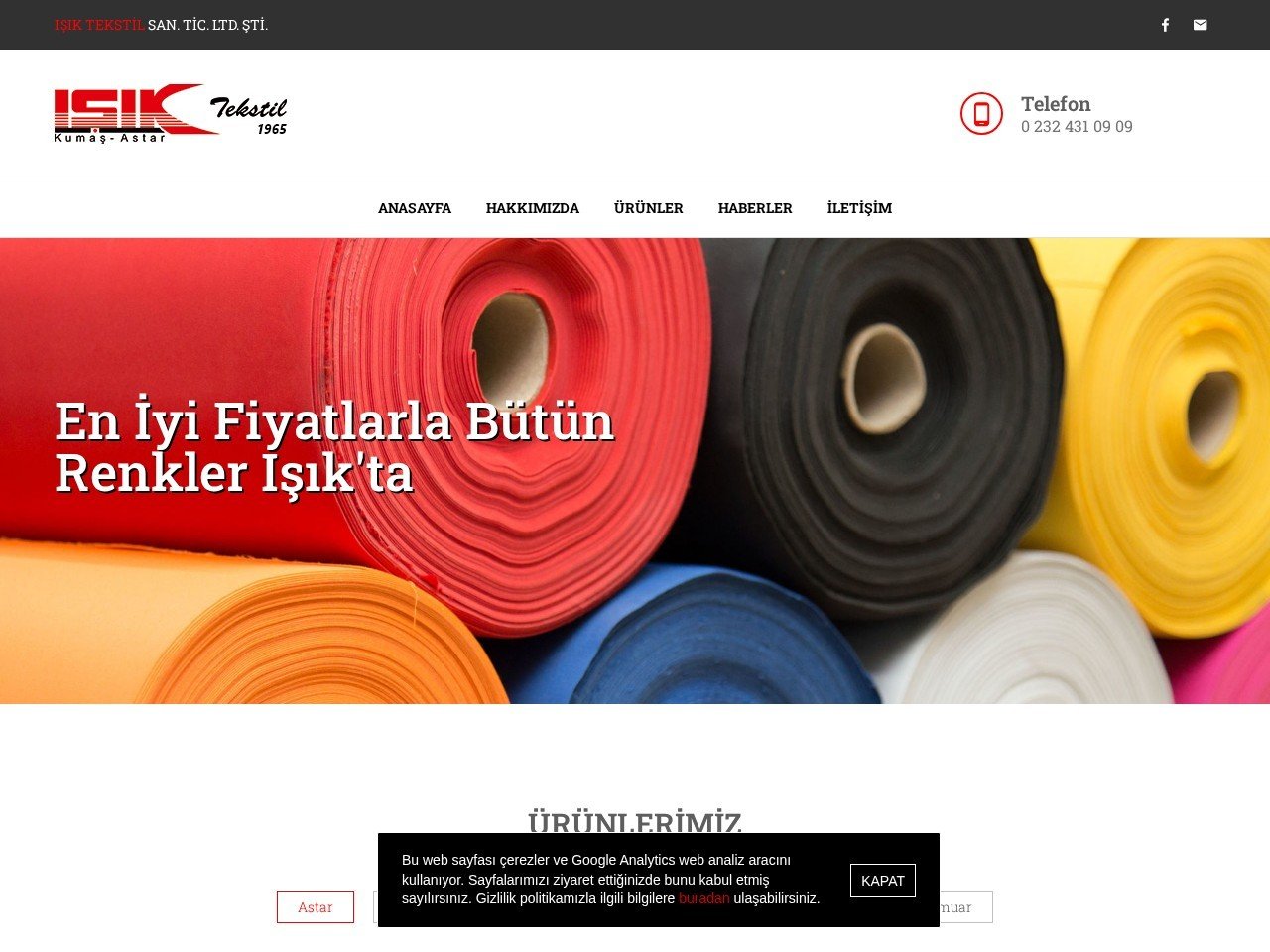 Işık Tekstil San. Tic. Ltd. Şti. Apparel factories Turkey