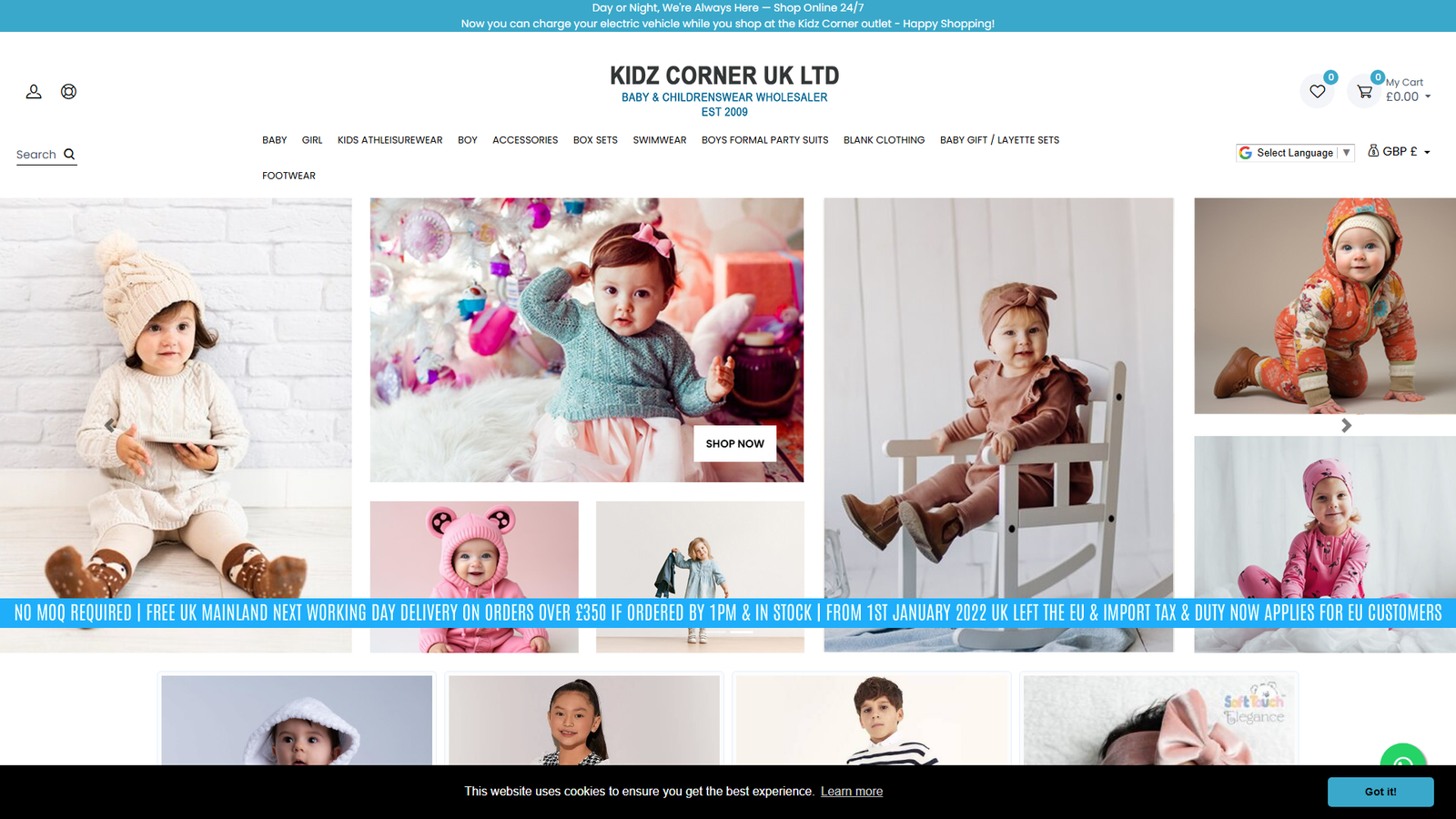 Kidz Corner UK Ltd bluey outfit wholesaler