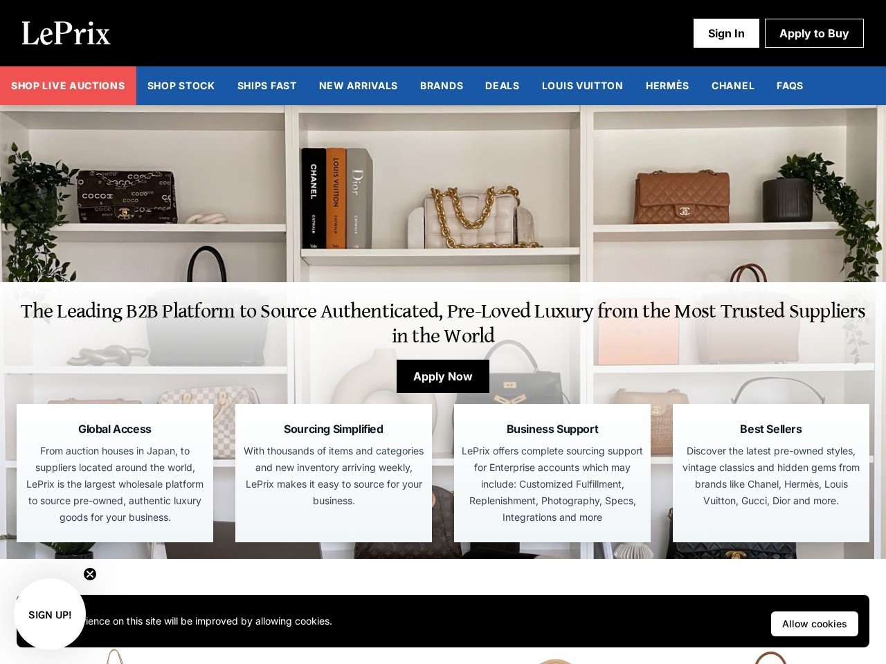 LePrix wardrobe liquidation