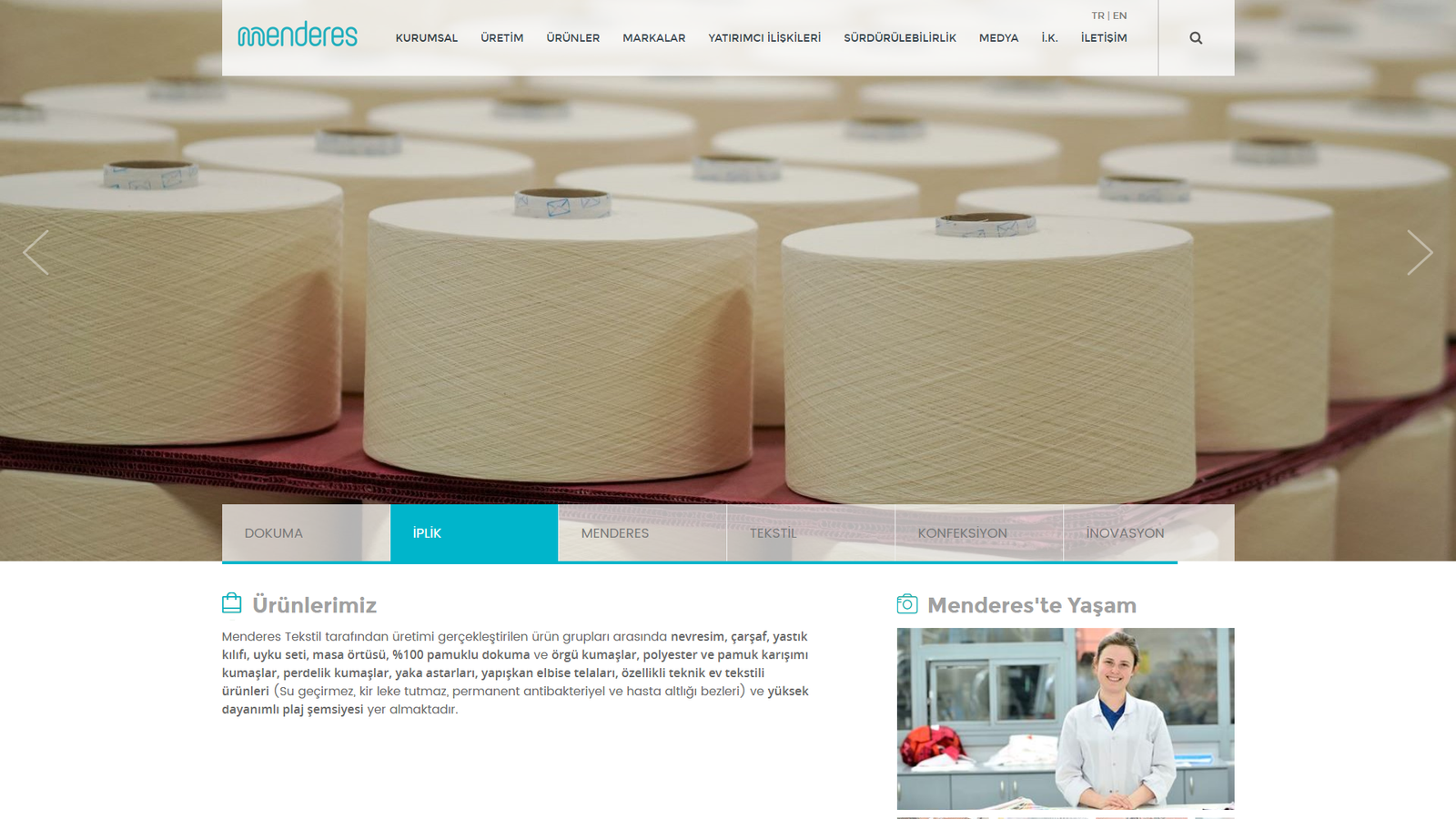 Menderes Tekstil Apparel factory Turkey