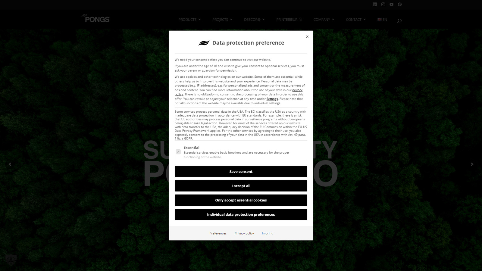 EUROJERSEY S.p.A. material sourcing companies