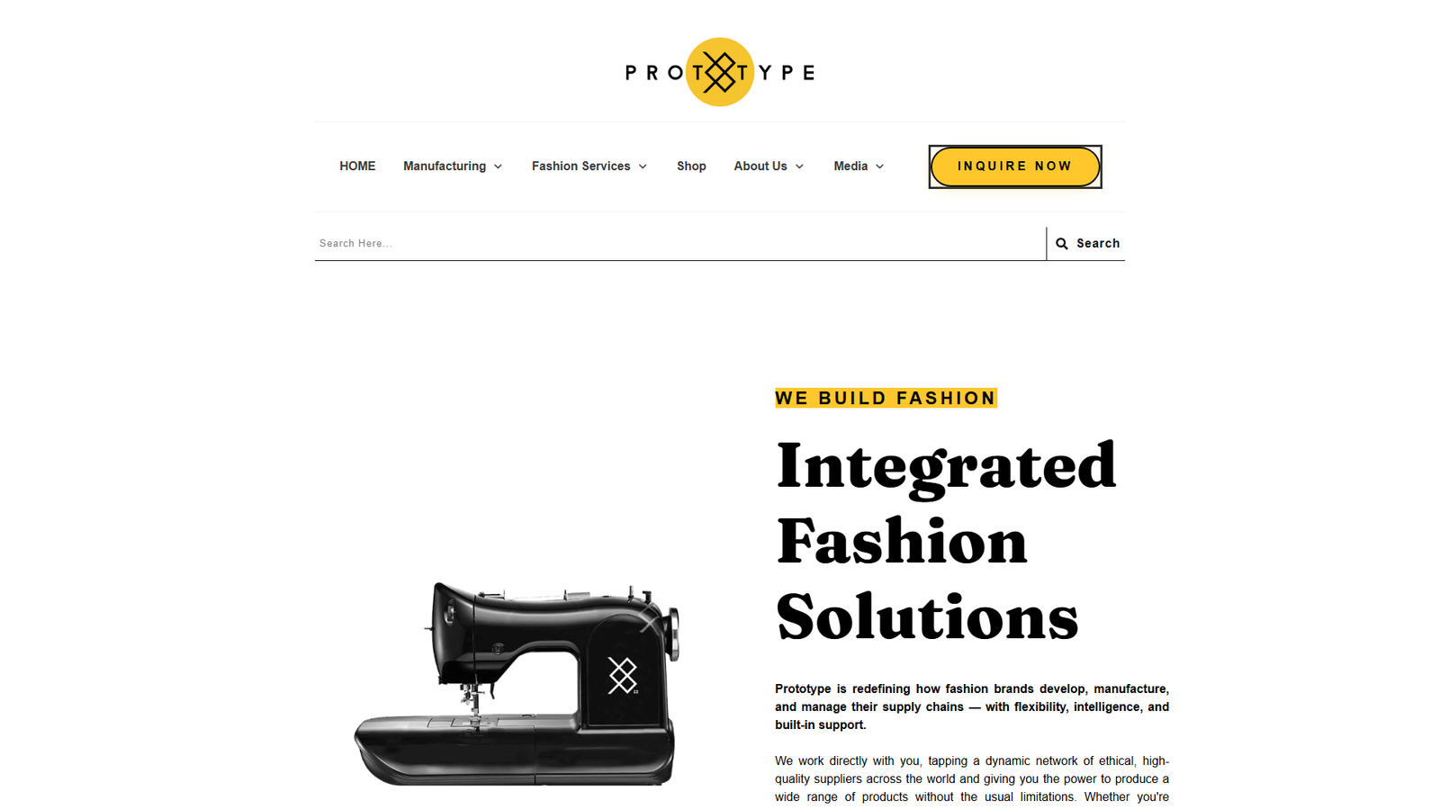 Prototype fabrication of garments