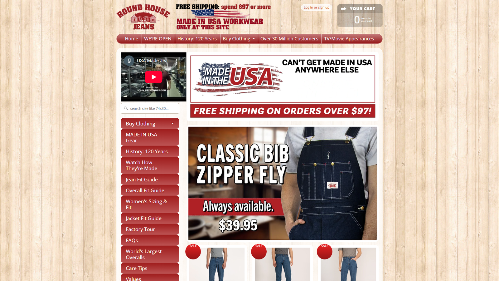 Round House American clothing distribution