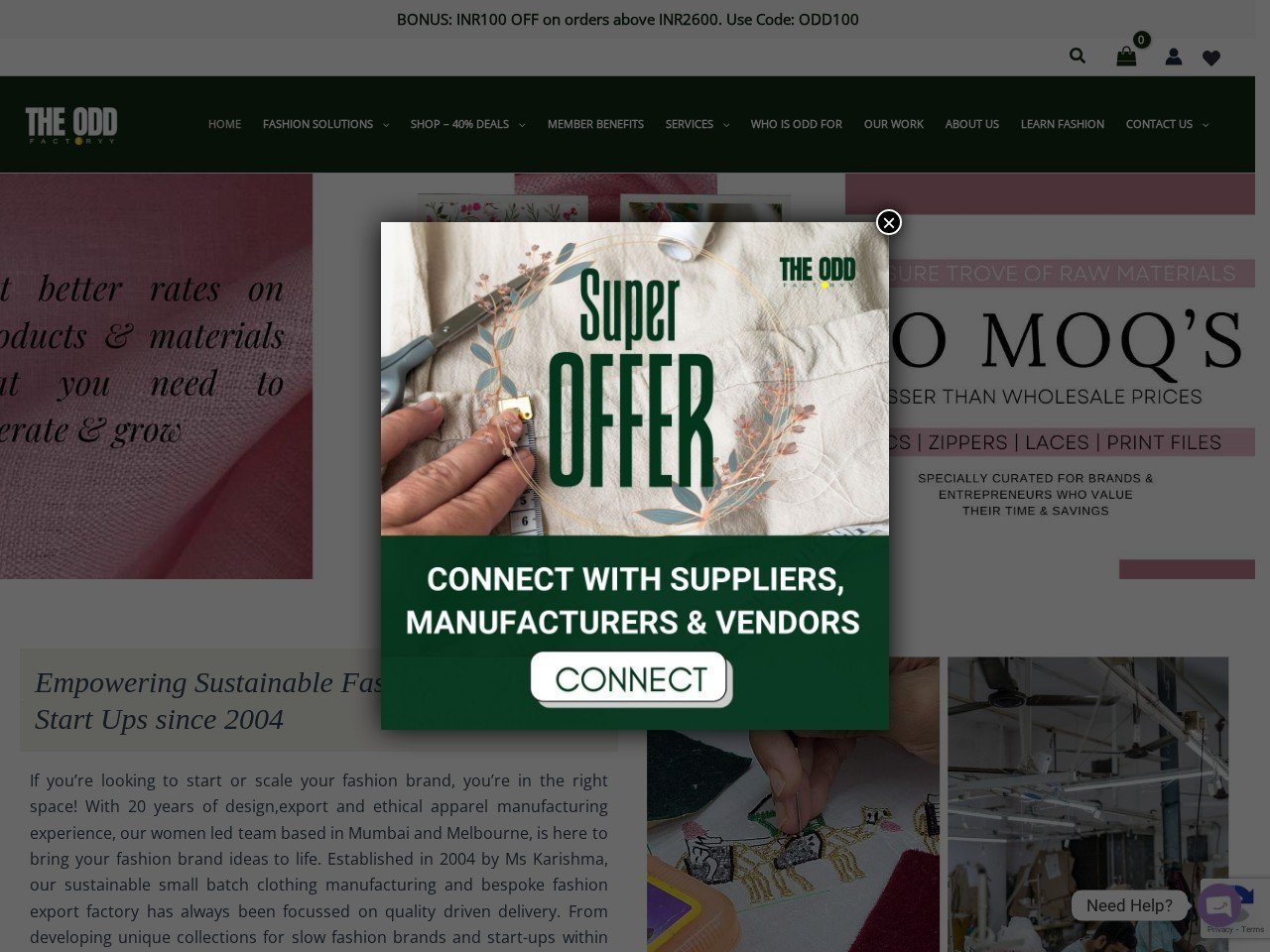 The Odd Factory tailored clothing manufacturers