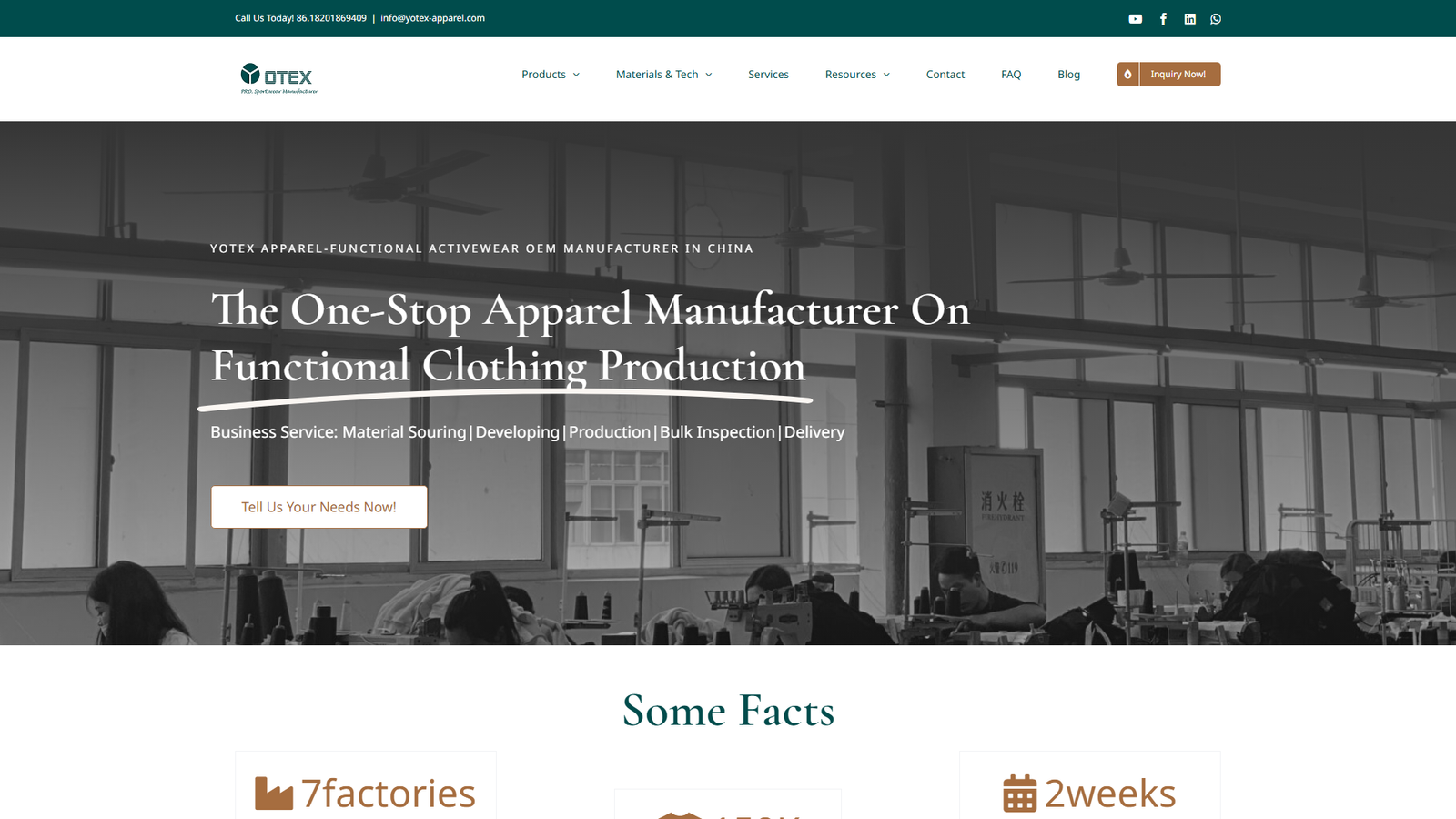 Chinatex Clothing production companies China