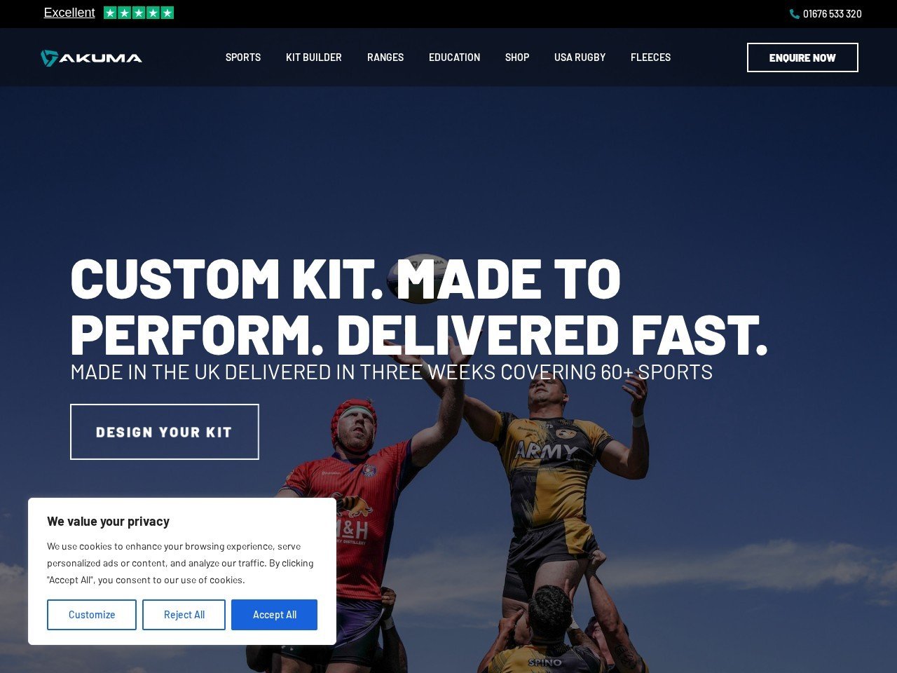 Akuma Sports team uniform suppliers