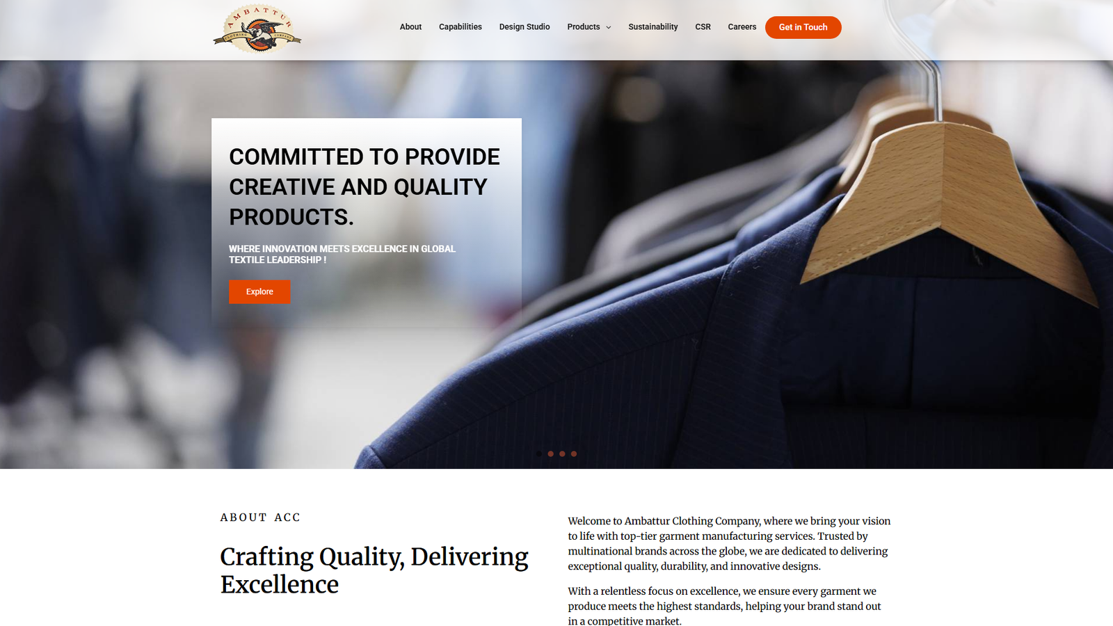 Ambattur clothes production center