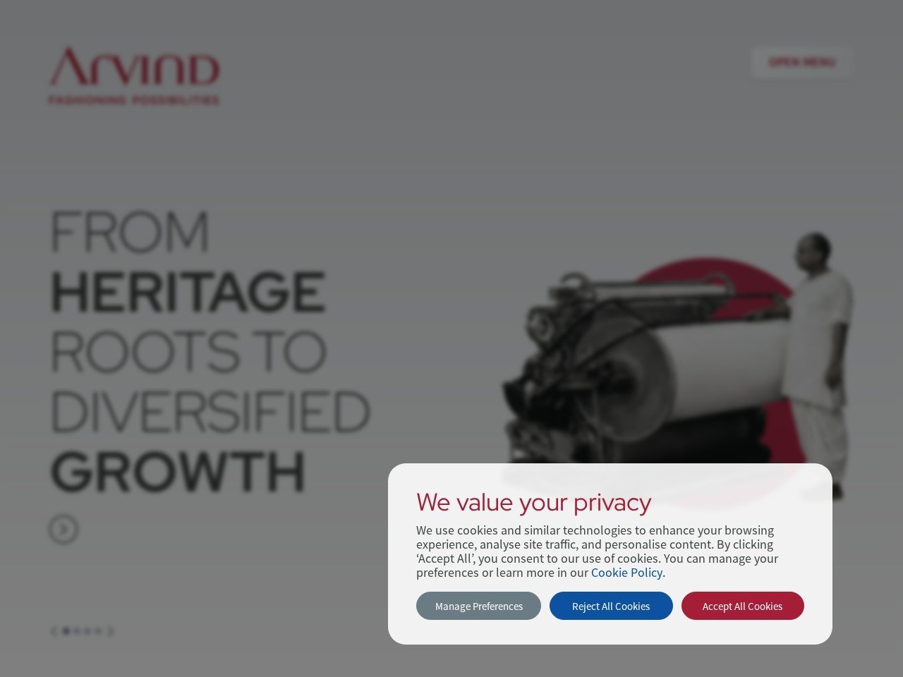 Arvind Ltd. textile exporters India