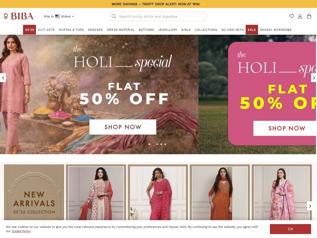 BIBA Wholesale saree suppliers