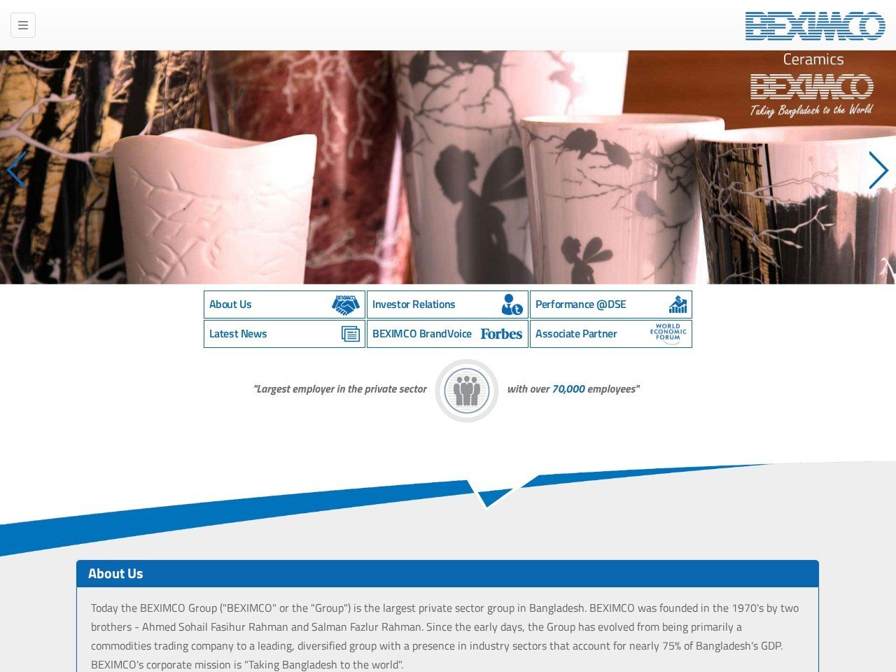 Beximco high-end garment producer