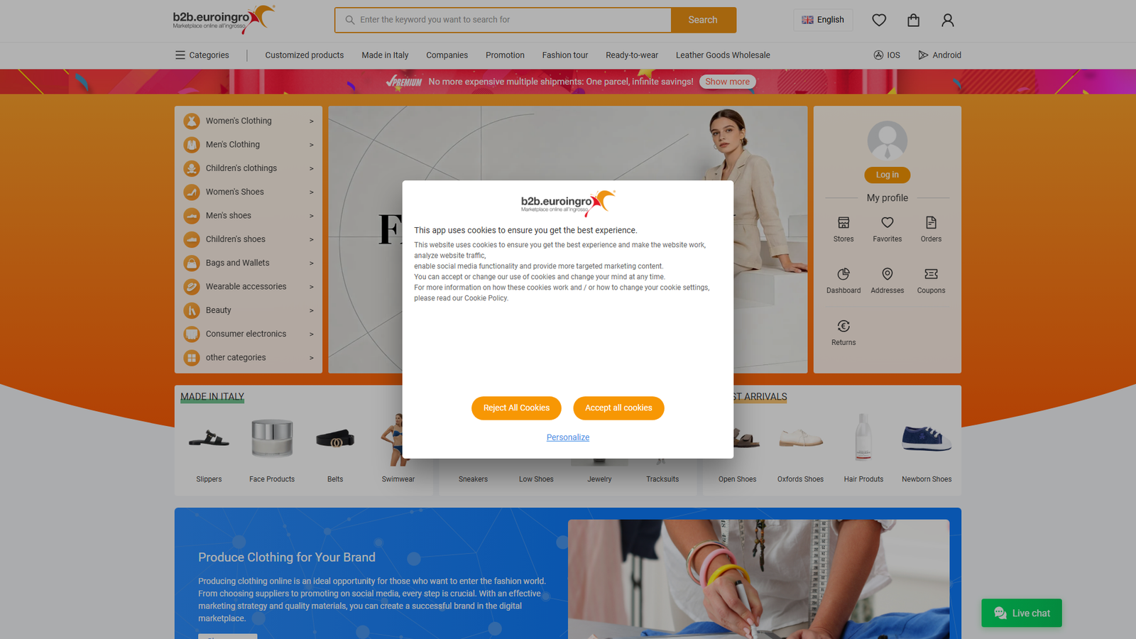 Euroingro Bulk Italian clothing Euroingro Bulk Italian clothing