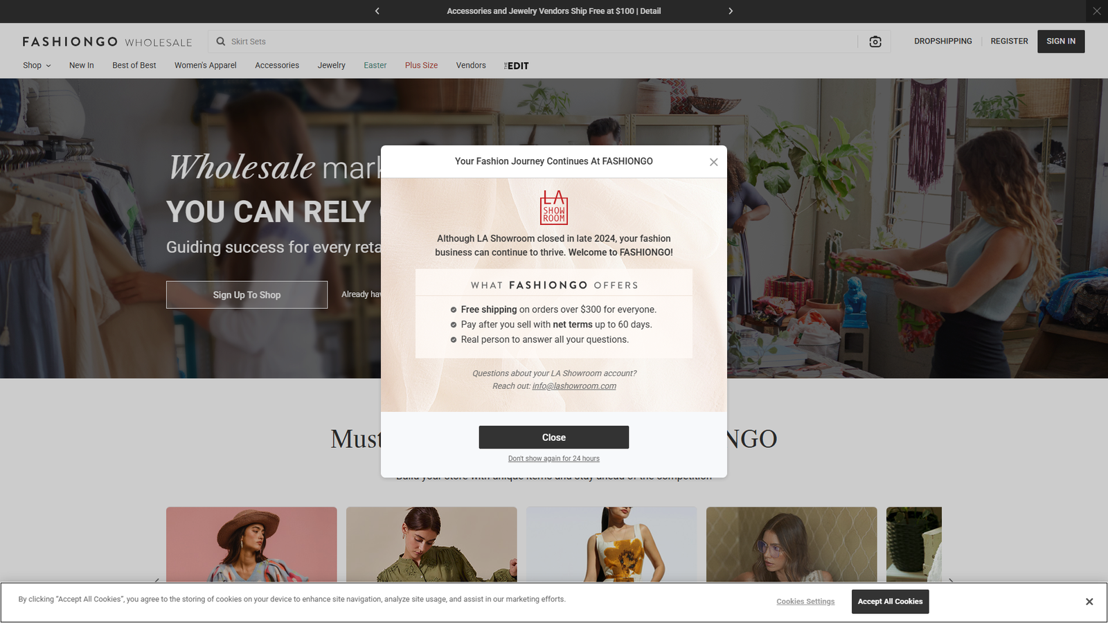 FASHIONGO bulk western fashion