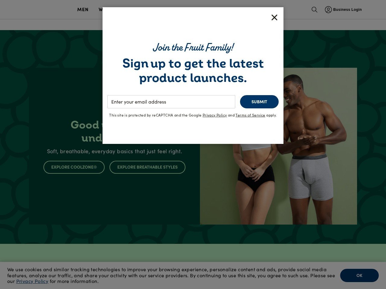 Fruit of the Loom volume apparel buying