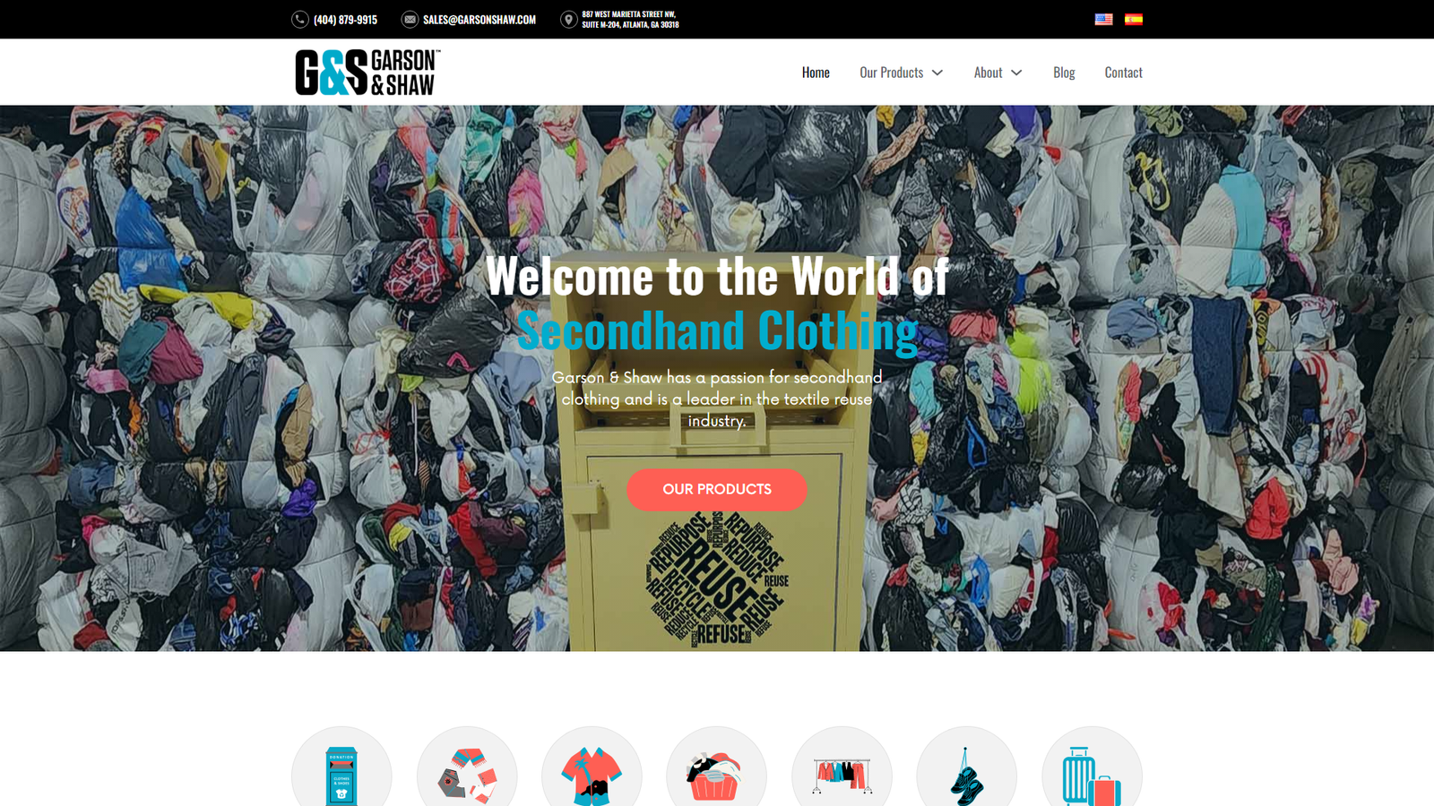 Garson & Shaw secondhand textile supplier