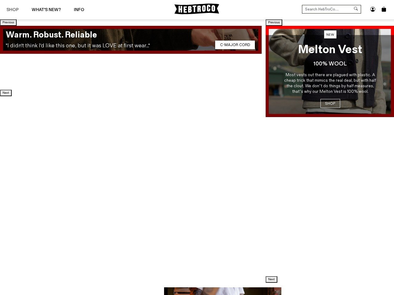 HebTroCo UK made attire