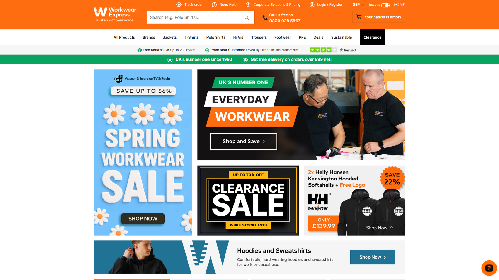 Workwear Express uniform clothing