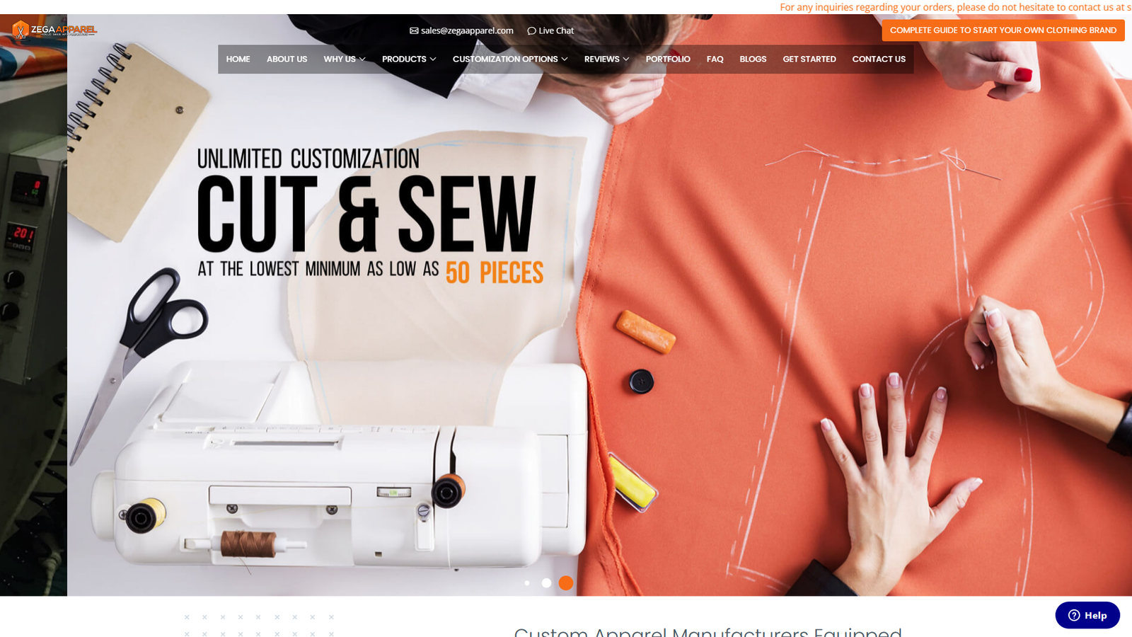 Zega Apparel men's clothing exporter