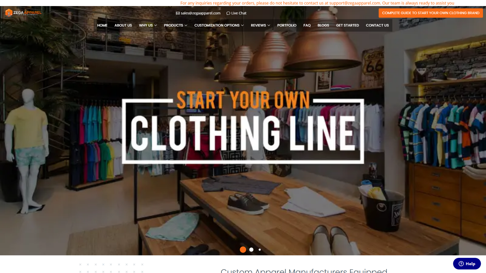 Zega Apparel ready-made clothing suppliers