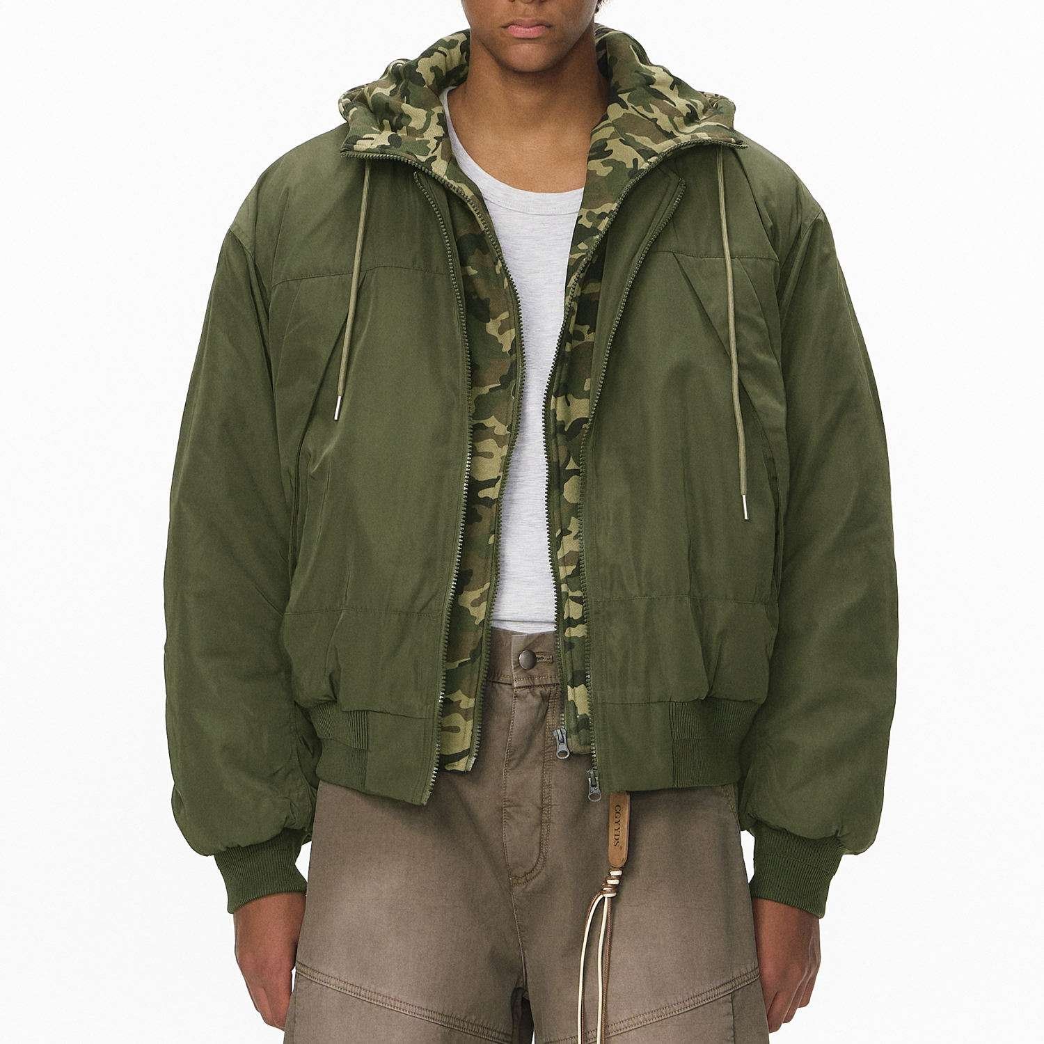 bomber jacket custom ma-1 satin nylon flight jacket — jacket-bomber-25