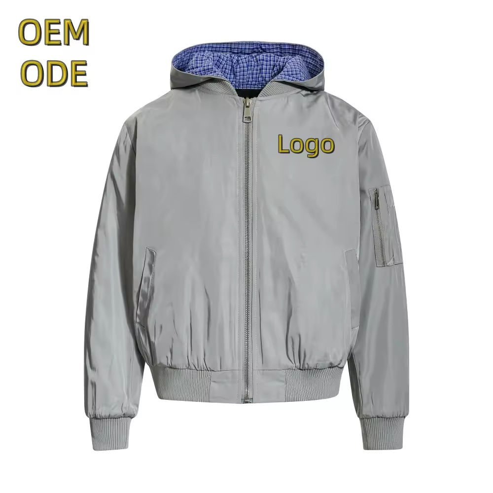 bomber jacket custom ma-1 satin nylon flight jacket — jacket-bomber-40