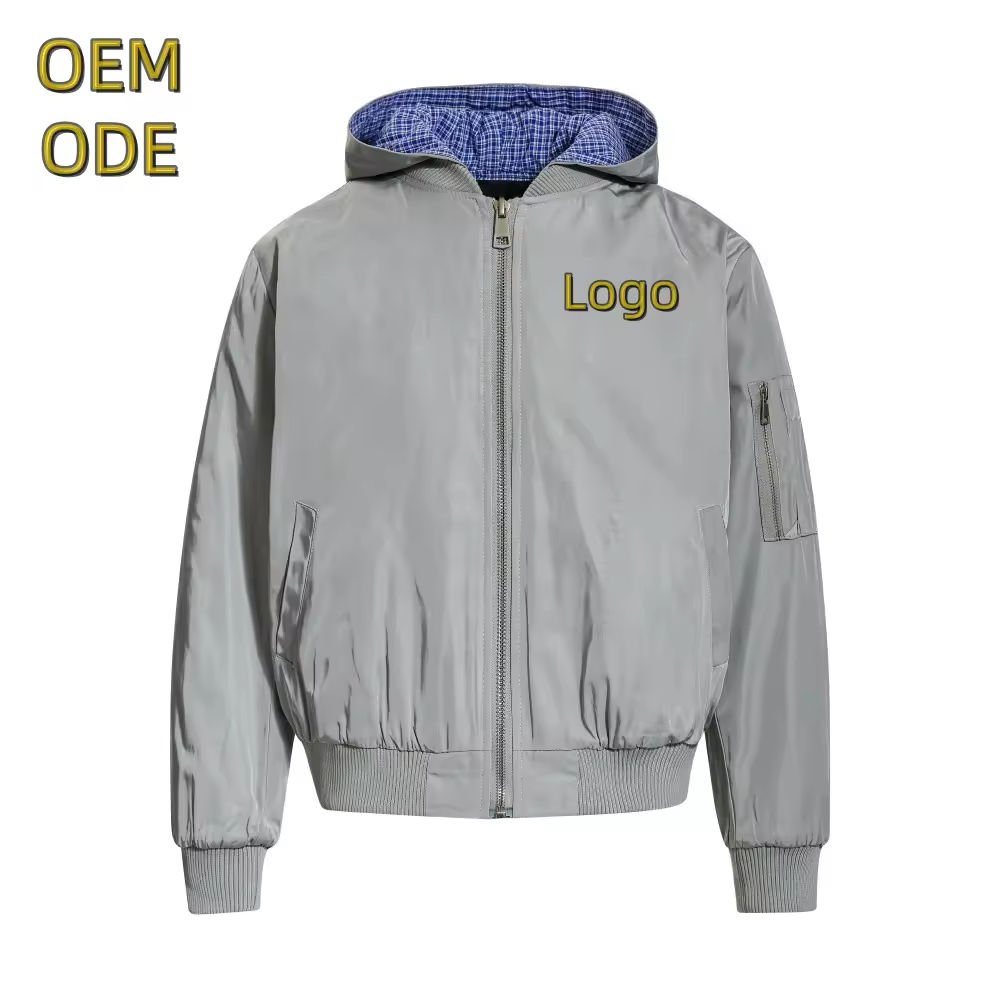 Recycled Down Jacket Manufacturer — Low MOQ, Fast Samples 8 bomber jacket custom ma-1 satin nylon flight jacket — jacket-bomber-40