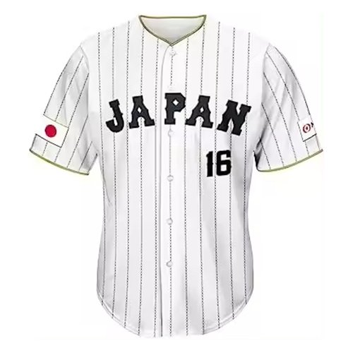 custom baseball jersey sublimated team button down pinstripe mesh — bb-jersey-40