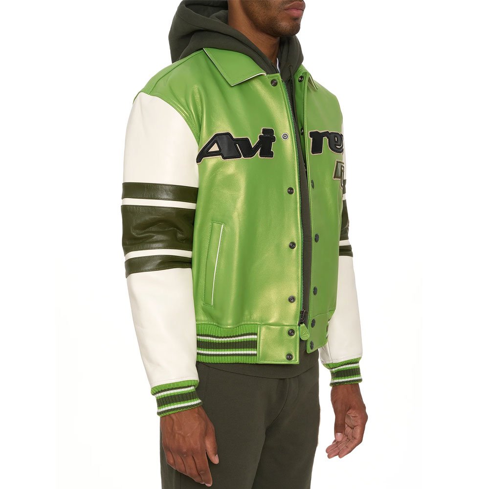 custom leather jacket biker faux suede leather jacket — jacket-leather-30