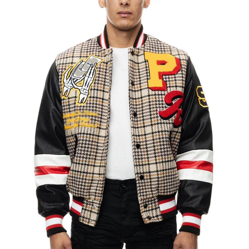 custom leather jacket biker faux suede leather jacket — jacket-leather-37