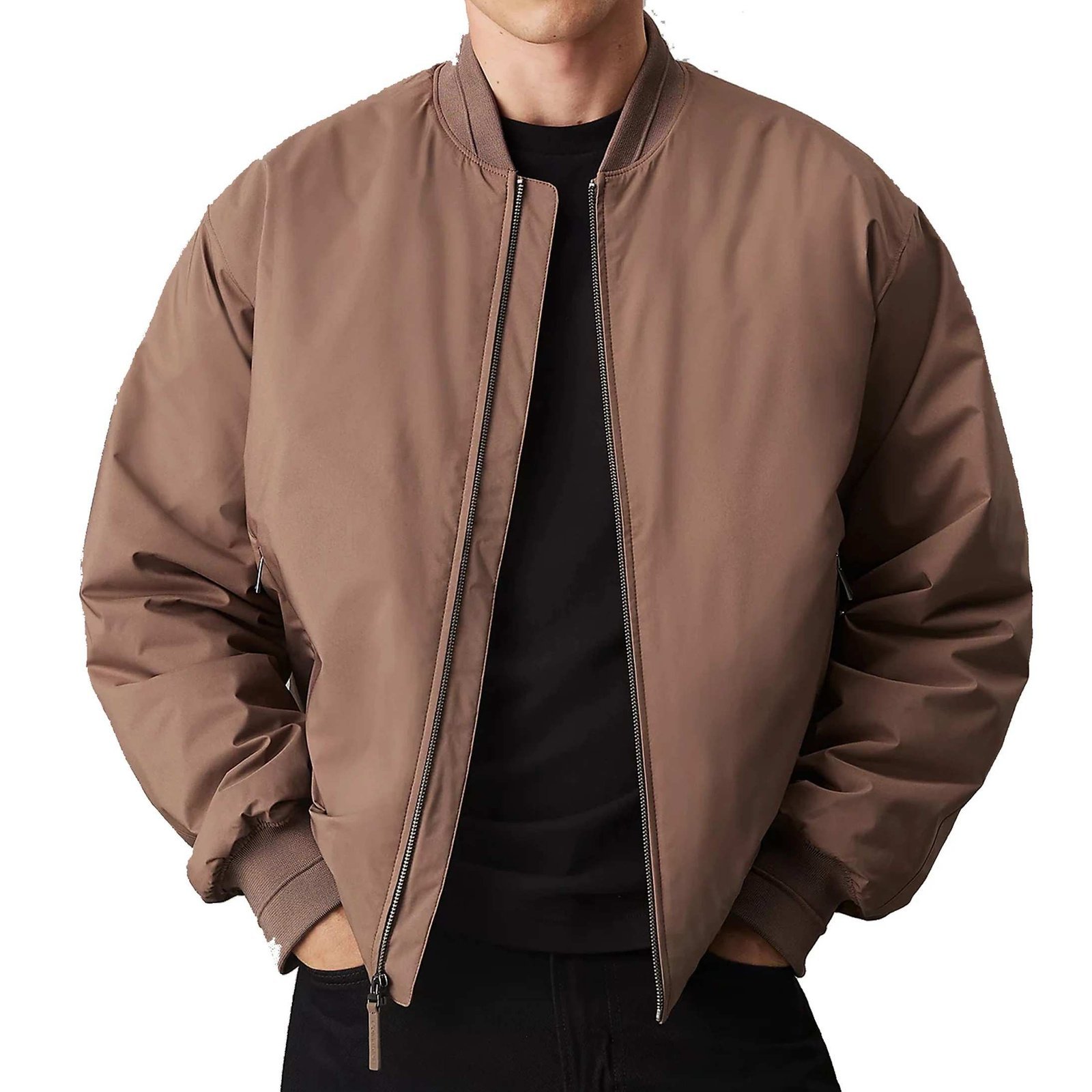 custom leather jacket biker faux suede leather jacket — jacket-leather-38