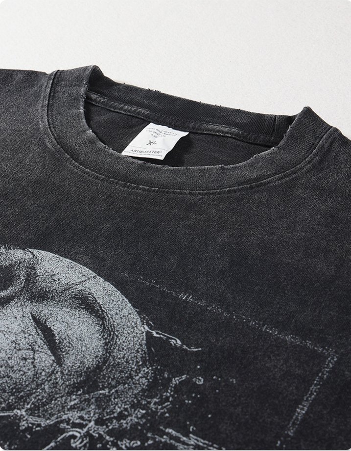 Plus Size T Shirt Manufacturer — 5-Step QC, Low MOQ 7 custom t shirt streetwear graphic tee oversized t shirt — street-tee-32