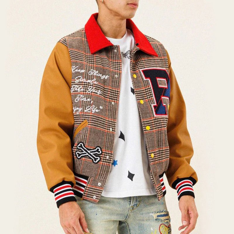 Wool Leather Varsity Jacket Manufacturer