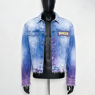 denim jacket custom oversized distressed sherpa lined denim — jacket-denim-11