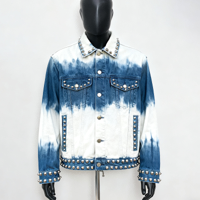 denim jacket custom oversized distressed sherpa lined denim — jacket-denim-3