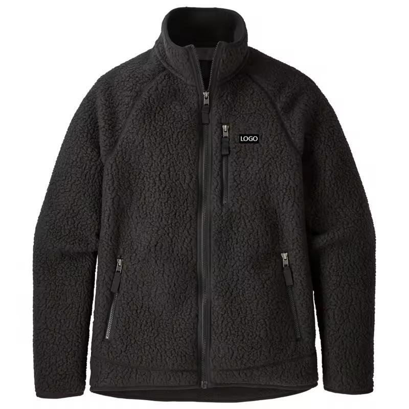 sherpa fleece jacket custom softshell fleece full zip — jacket-fleece2-24