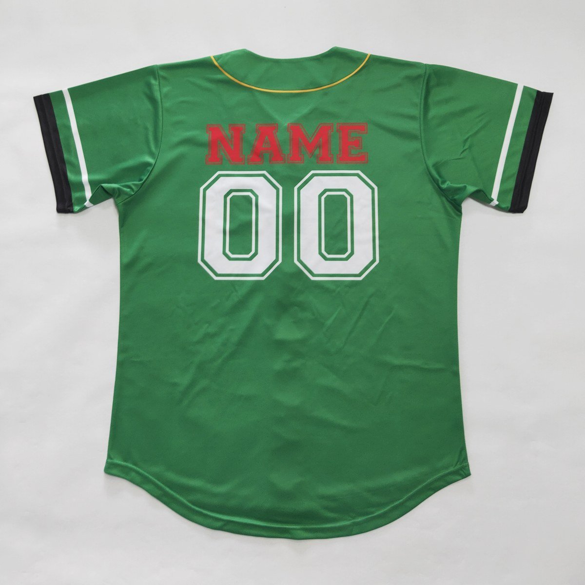 custom baseball jersey sublimated team button down pinstripe mesh — bb-jersey-14