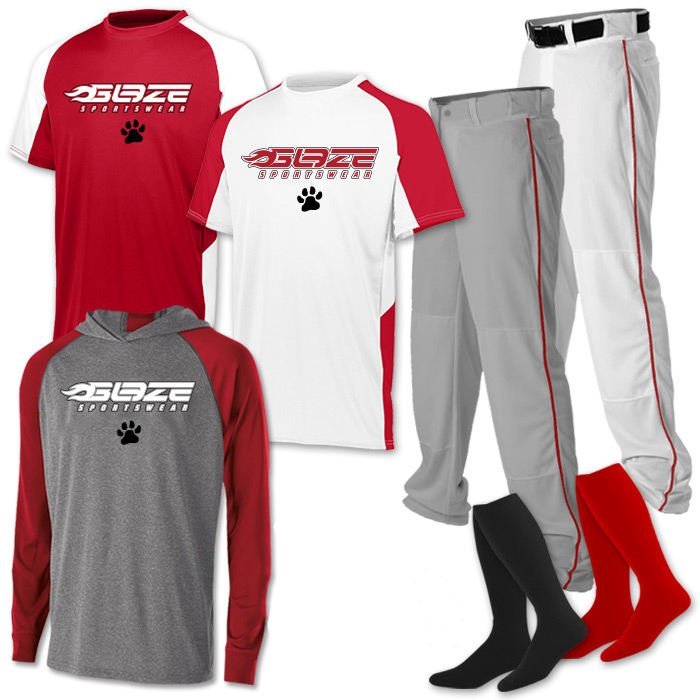 custom baseball uniform team kit jersey set youth — bb-uniform-31