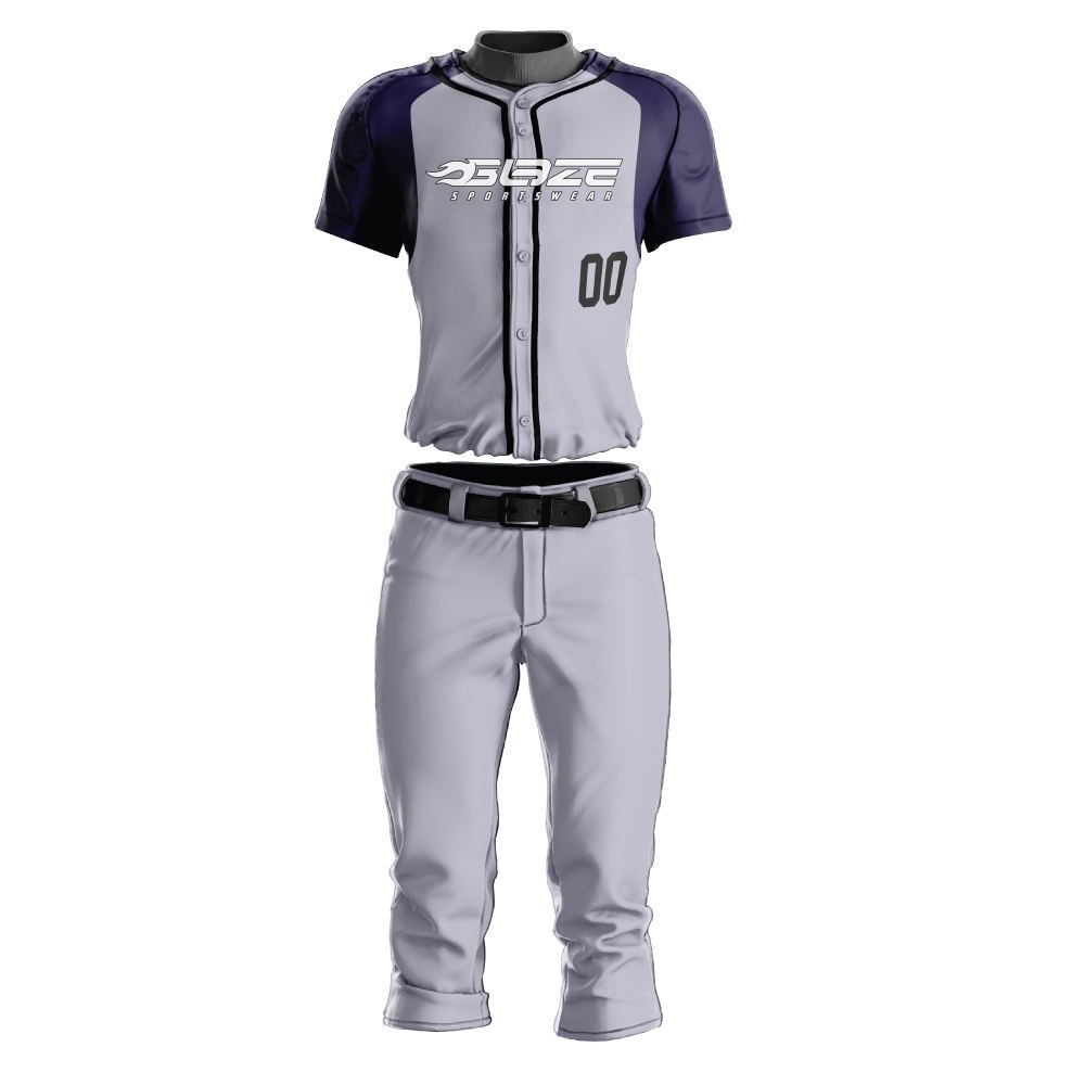custom baseball uniform team kit jersey set youth — bb-uniform-32