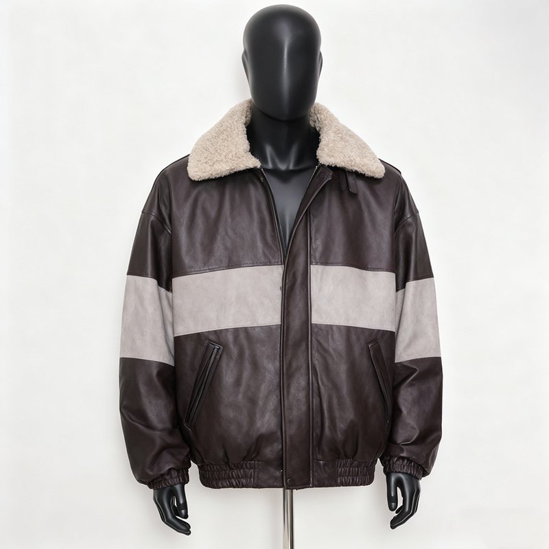 Custom Track Jackets — 5-Step QC, Low MOQ | Clothing Manufacturer 33 custom leather jacket biker faux suede leather jacket — jacket-leather-16