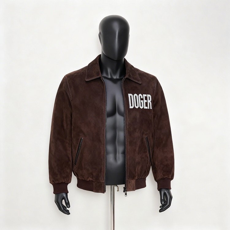 Custom Track Jackets — 5-Step QC, Low MOQ | Clothing Manufacturer 35 custom leather jacket biker faux suede leather jacket — jacket-leather-18