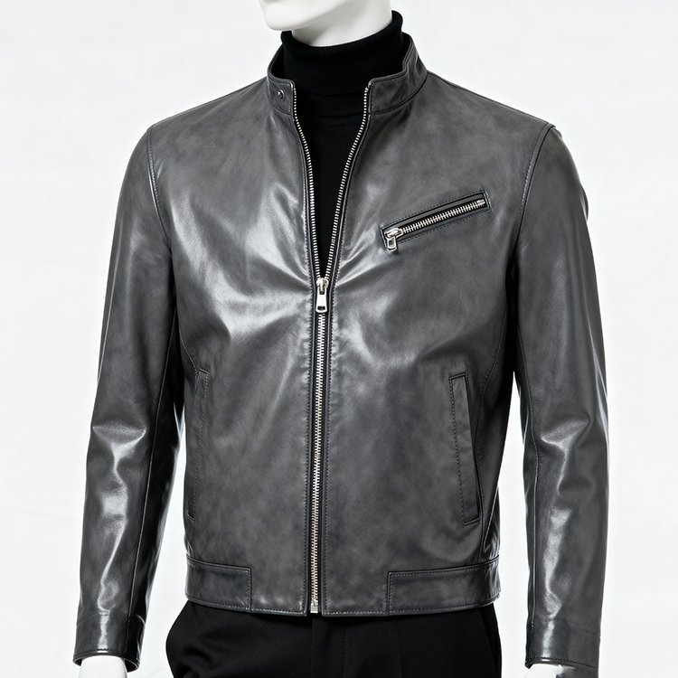 Custom Track Jackets — 5-Step QC, Low MOQ | Clothing Manufacturer 38 custom leather jacket biker faux suede leather jacket — jacket-leather-20