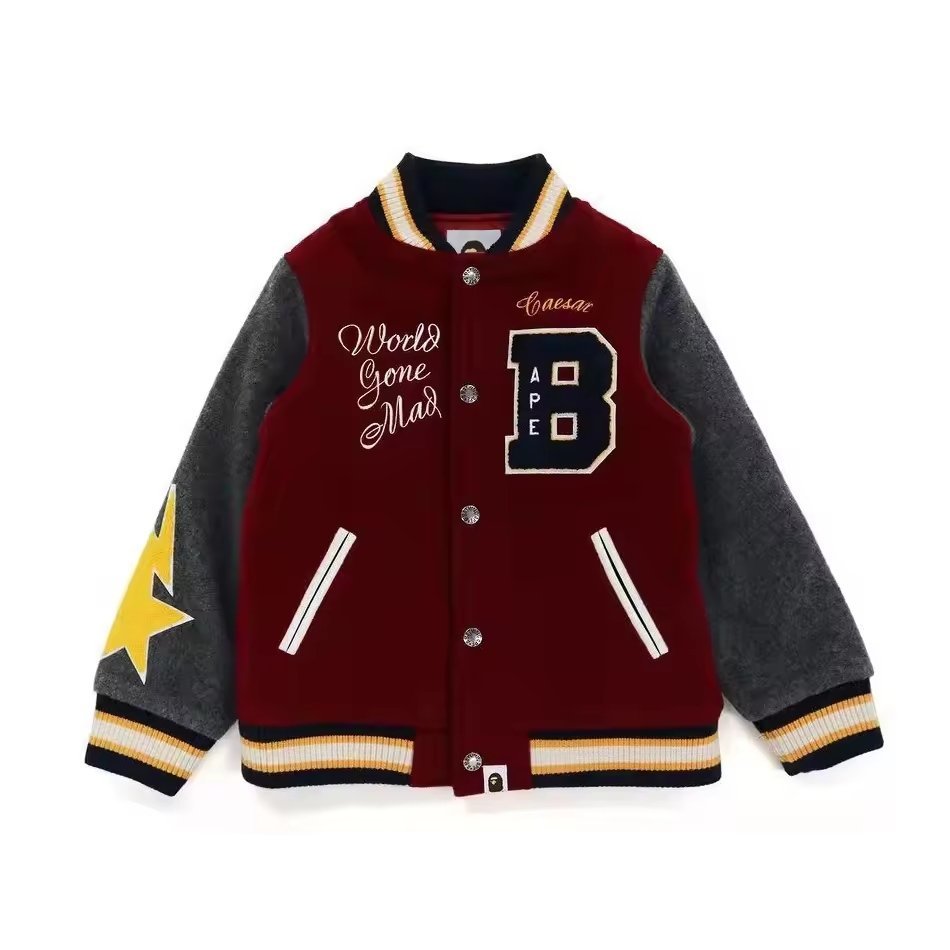 custom varsity letterman jacket wool body leather sleeves chenille — jacket-varsity-30