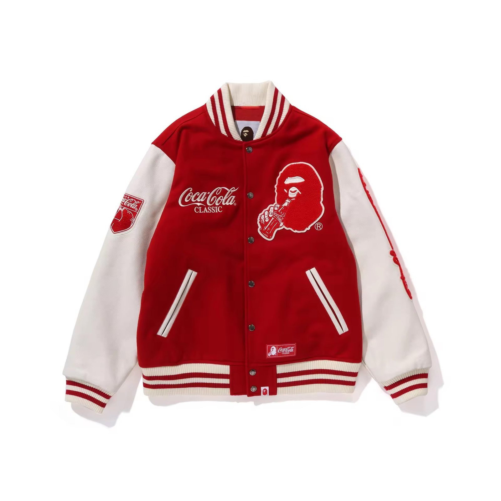 custom varsity letterman jacket wool body leather sleeves chenille — jacket-varsity-33