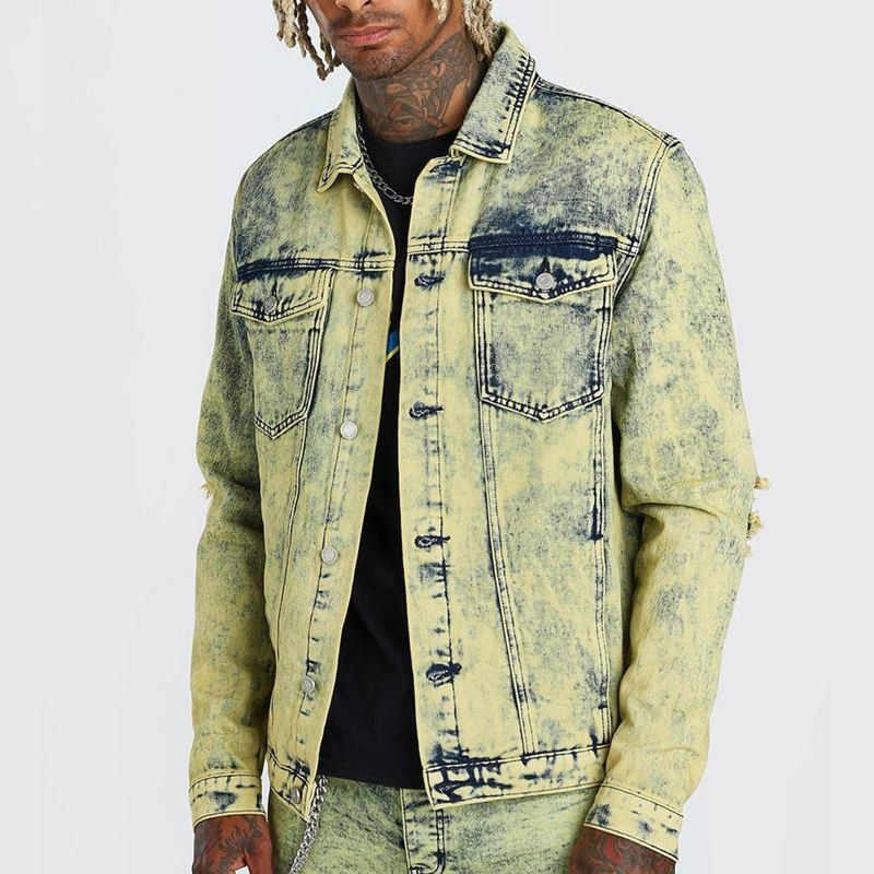 Women's Down Jacket Manufacturer — Low MOQ & 5-Day Samples 36 denim jacket custom oversized distressed sherpa lined denim — jacket-denim-9